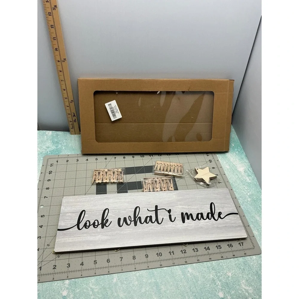 Look What I Made Family Picture Frames Collage Wall Decor Gray‎ Rustic